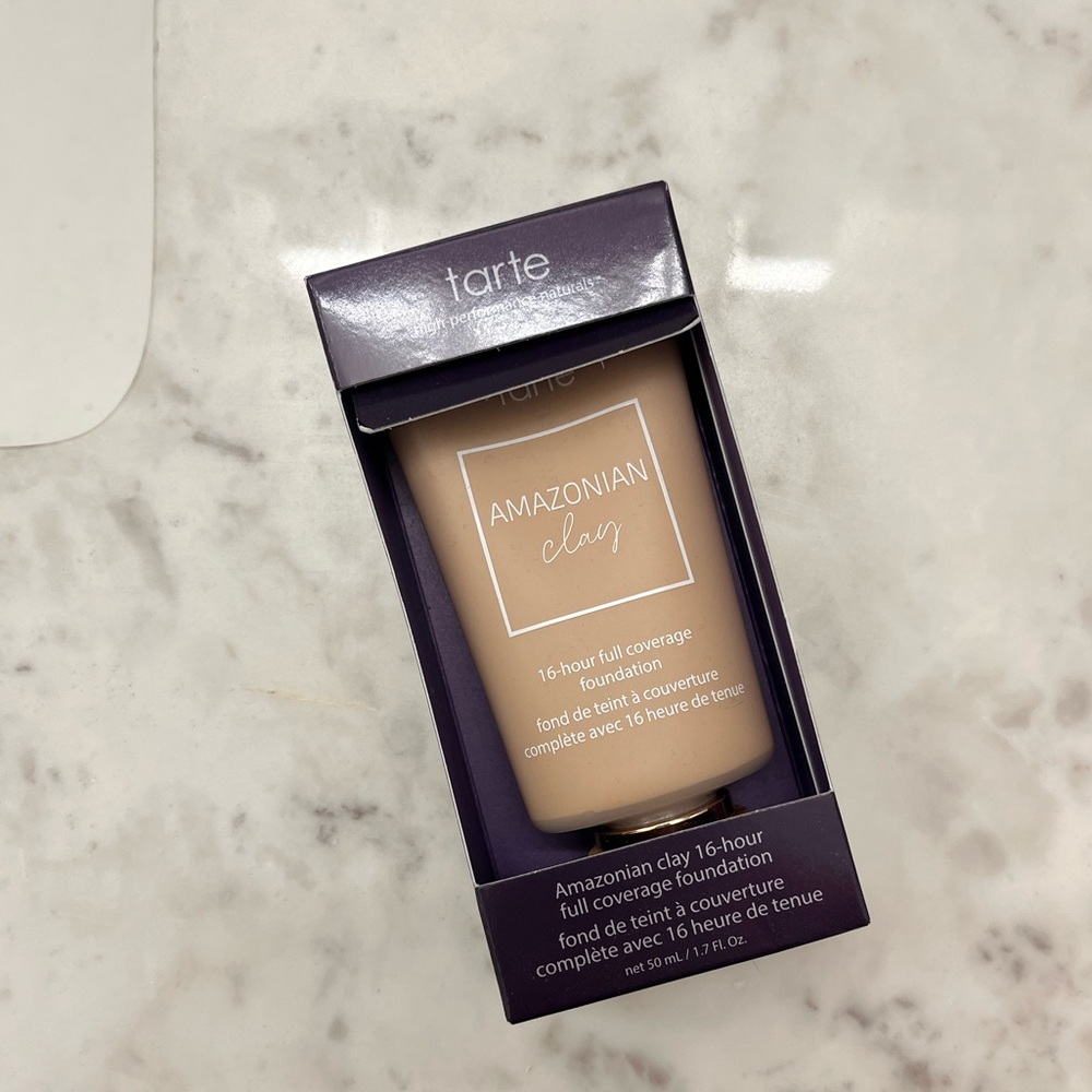 Tarte Amazonian Clay Foundation- 16 hour coverage shade 34B medium beige